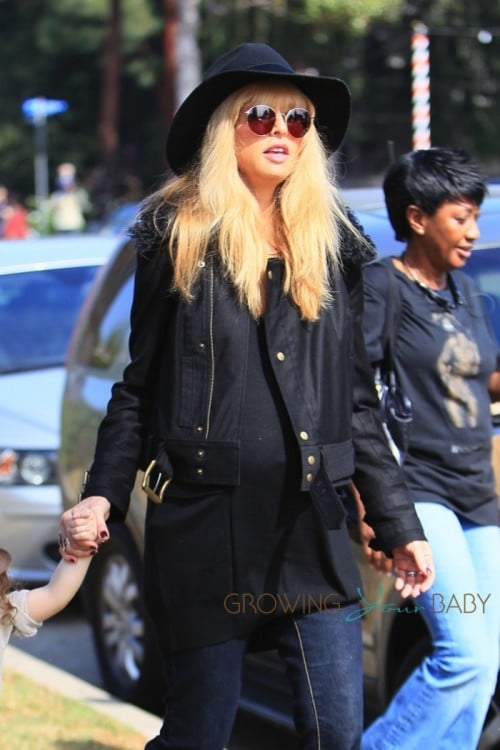 Pregnant Rachel Zoe at the pumpkin Patch in LA