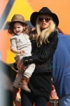 Pregnant Rachel Zoe with son Skyler Berman at the pumpkin Patch in LA