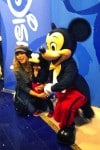 Pregnant Shakira with her son Milan at the Disney Store