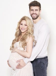 Pregnant Shakira with husband Girard Pique for UNICEF