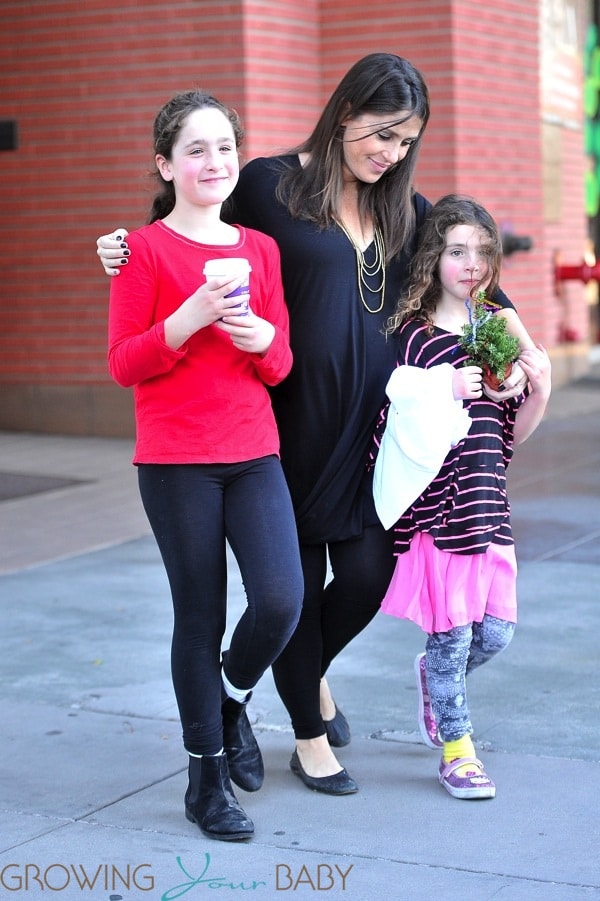 Pregnant Soleil Moon Frye With daughters Poet and Jagger