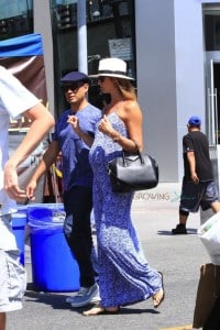 Pregnant Stacy Keibler and hubby Jared Pobreseen out in LA