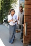 Pregnant Zoe Saldana and husband Marco Perego out in LA