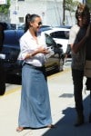 Pregnant Zoe Saldana &  husband Marco Perego out in LA