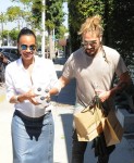 Pregnant Zoe Saldana & husband Marco Perego out in LA