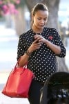 Pregnant Zoe Saldana out in LA