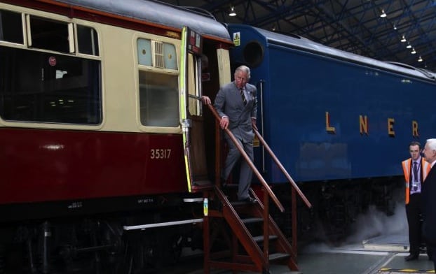 Prince Charles visits the museum's collection of royal carriages