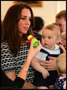 Prince George with Parents Kate and William at New Zealand playgroup