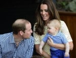 Prince William, Catherine with their son Prince George in the Bilby Enclosure at Taronga Zoo, Sydney