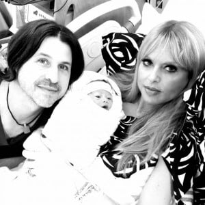 Rachel Zoe and Roger Berman with baby Kaius Jagger Berman