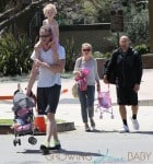 Rebecca Gayheart Brings the Girls to Dad's Park Workout