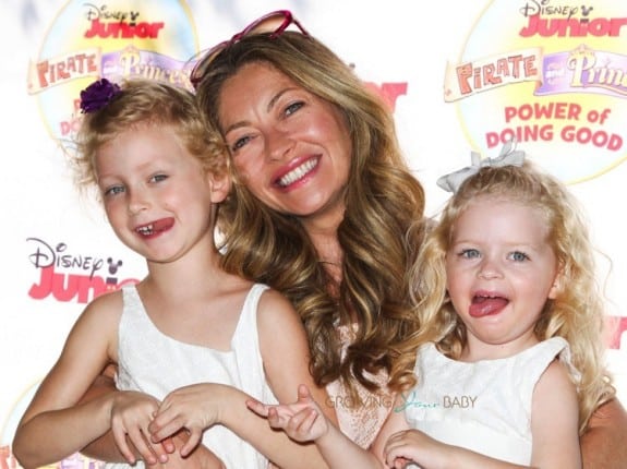 Rebecca Gayheart and daughters Billie and Georgia at Disney Junior's "Pirate and Princess Power of Doing Good" tour