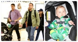 Reese Witherspoon and Jim Toth at LAX with their son Tennessee