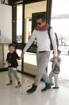 Ricky Martin Travels With His Sons Matteo & Valentino