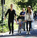 Robin Thicke and his wife Paula Patton enjoy a day with Julian at Central Park, NYC