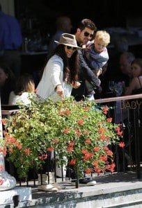 Robin Thicke and his wife Paula Patton enjoy a day with Julian at Central Park, NYC
