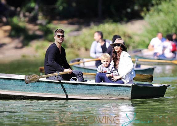 Robin Thicke and his wife Paula Patton enjoy a day with Julian at Central Park, NYC