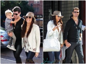 Robin Thicke and Paula Patton Step out with their son Jullian in NYC