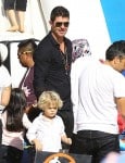 Robin Thicke with son Julian at Mr
