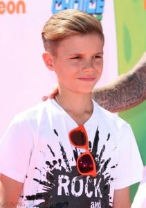 Romeo Beckham attends The Nickelodeon Kids Choice Sports Awards in Los Angeles
