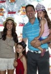 Samantha Harris and Michael Hess with kids Jocelyn and Hillary at Disney Junior's "Pirate and Princess Power of Doing Good" tour