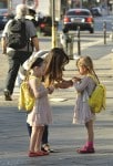 Sarah Jessica Parker does the school run with her twins Marion & Tabitha