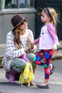 Sarah Jessica Parker out in NYC with daughter Tabitha Broderick