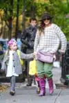 Sarah Jessica Parker out in NYC with daughter Tabitha & Marion Broderick