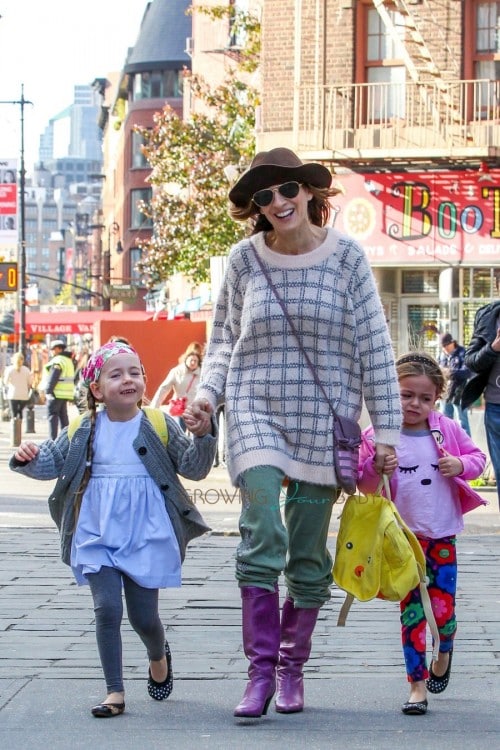 Sarah Jessica Parker out in NYC with daughter Tabitha and Marion Broderick
