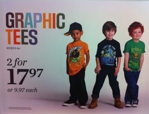 Sears Back To School - mix and match tees for boys