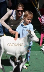 Selma Blair visits the Studio City Farmers Market