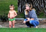 Selma Blair with her son Arthur at the park in LA