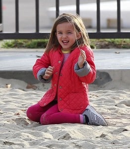 Seraphina Affleck at the park