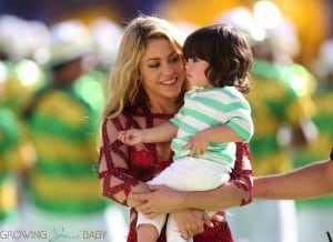 Shakira @ FIFA 2014 World Cup Finale with  son MIlan