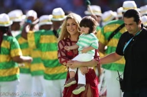 Shakira @ FIFA 2014 World Cup Finale with son MIlan