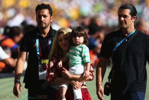 Shakira @ FIFA 2014 World Cup Finale with son MIlan