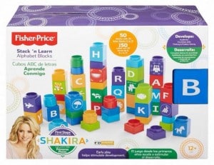 Shakira Fisher-Price stack N Learn blocks