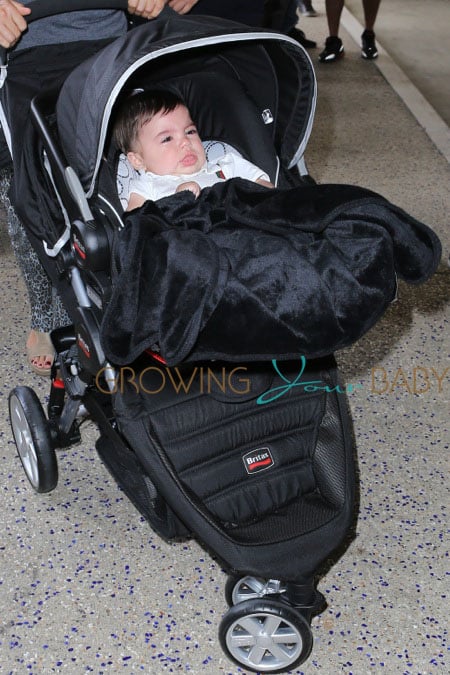 Shakira Arrives At LAX With Her Son, Milan Pique