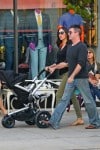 Simon Cowell & Lauren Silverman have lunch with little Eric at The Ivy