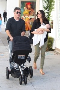 Simon Cowell & Lauren Silverman have lunch with little Eric at The Ivy