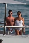 Simon Cowell & a very pregnant Lauren Silverman on a Yacht in Saint Barts