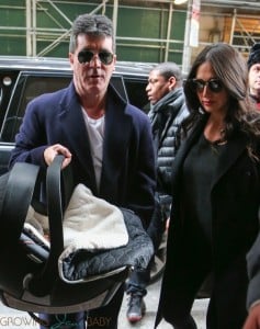 Simon Cowell and Lauren Silverman with son Eric Cowell