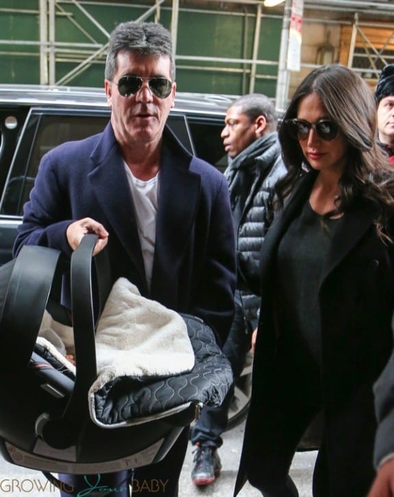 Simon Cowell and Lauren Silverman with son Eric Cowell