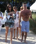 Simon Cowell and his girlfriend Lauren Silverman with baby Eric in Miami