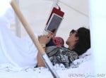 Simon Cowell's girlfriend Lauren Silverman with baby Eric in Miami