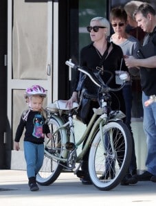 Pink takes daughter Willow for a bike ride in LA