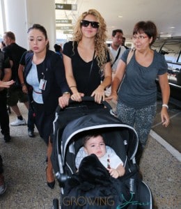 Shakira Arrives At LAX With Her Son, Milan Pique