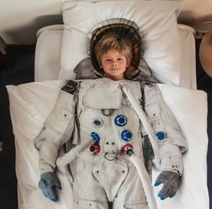 Snurk childrens astronaut bedding