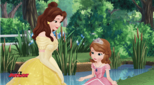 Sofia the First with Belle