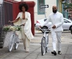 Solange Knowles and Alan Ferguson bike their Wedding